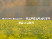 MidWestOne Financial Gr：第三季度公司成功募集资金1.25亿美元