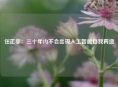 任正非：三十年内不会出现人工智能自我再造