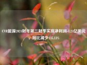 CVR能源2024财年第三财季实现净利润-1.24亿美元，同比减少135.13%