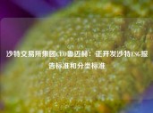 沙特交易所集团CEO鲁迈赫：正开发沙特ESG报告标准和分类标准