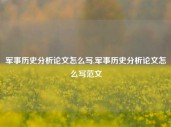 军事历史分析论文怎么写,军事历史分析论文怎么写范文