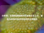 分析师：长期美国国债的收益率正在上升，是因为市场开始担忧财政的可持续性