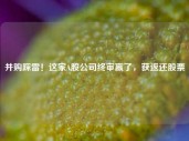 并购踩雷！这家A股公司终审赢了，获返还股票