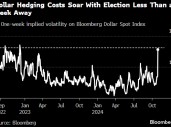 美元对冲成本升至2022年以来最高 交易员准备迎接美国大选风险