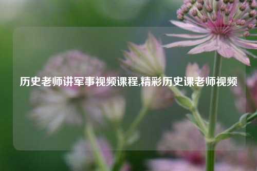 历史老师讲军事视频课程,精彩历史课老师视频