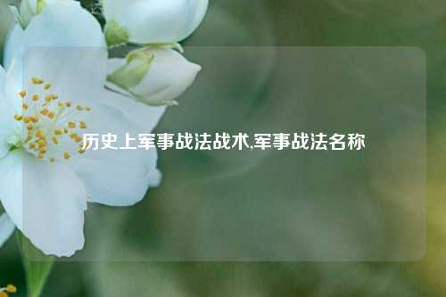 历史上军事战法战术,军事战法名称