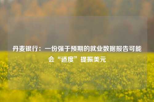 丹麦银行：一份强于预期的就业数据报告可能会“适度”提振美元