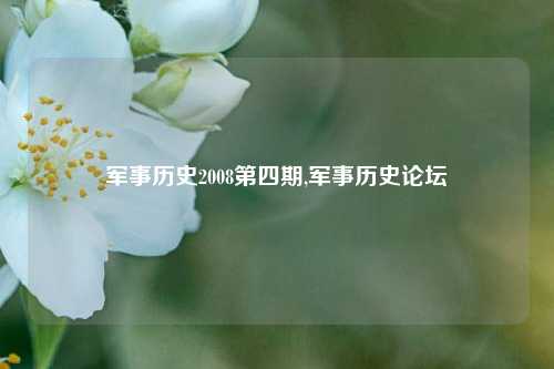 军事历史2008第四期,军事历史论坛