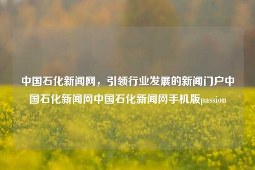 中国石化新闻网，引领行业发展的新闻门户中国石化新闻网中国石化新闻网手机版passion