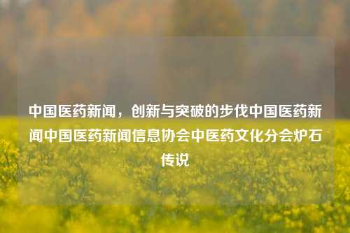 中国医药新闻，创新与突破的步伐中国医药新闻中国医药新闻信息协会中医药文化分会炉石传说