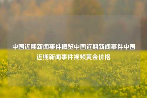 中国近期新闻事件概览中国近期新闻事件中国近期新闻事件视频黄金价格