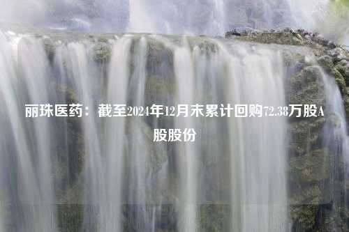 丽珠医药：截至2024年12月末累计回购72.38万股A股股份