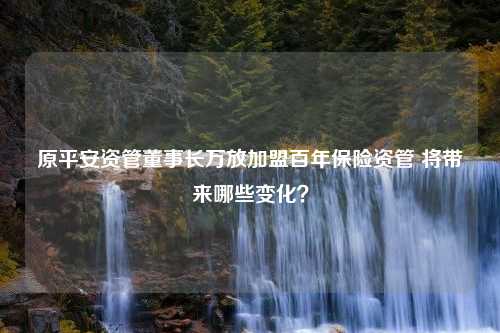 原平安资管董事长万放加盟百年保险资管 将带来哪些变化？