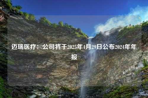 迈瑞医疗：公司将于2025年4月29日公布2024年年报